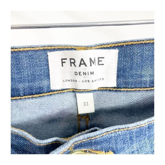 Frame Jeans Le High Skinny Medium Wash Womens Size 31 - Picture 2 of 7